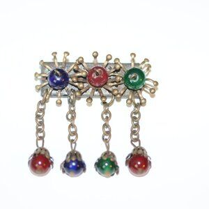 Vintage Unsigned Miriam Haskell Brooch Pin Early Haskell 1930s